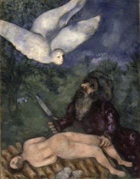 Abraham is going to sacrifice his contemporary son Marc Chagall Oil Paintings